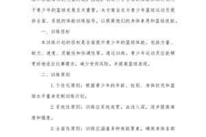  如何设计适合篮球运动员的智能心理训练计划